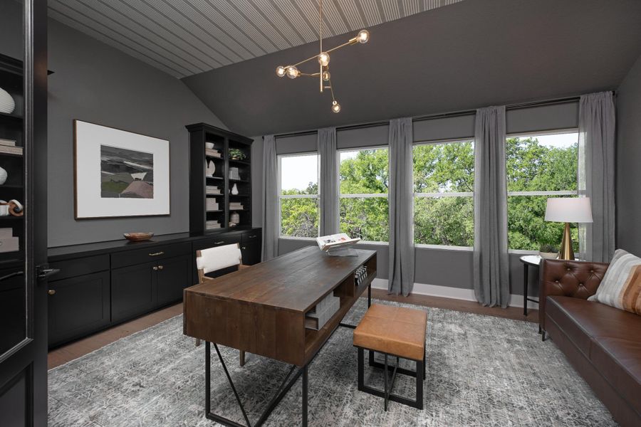 Representative furnished interior of a home built from the Comal by Ashton Woods in The Heritage at Saddlebrook Ranch 70's, Schertz (Image 6).