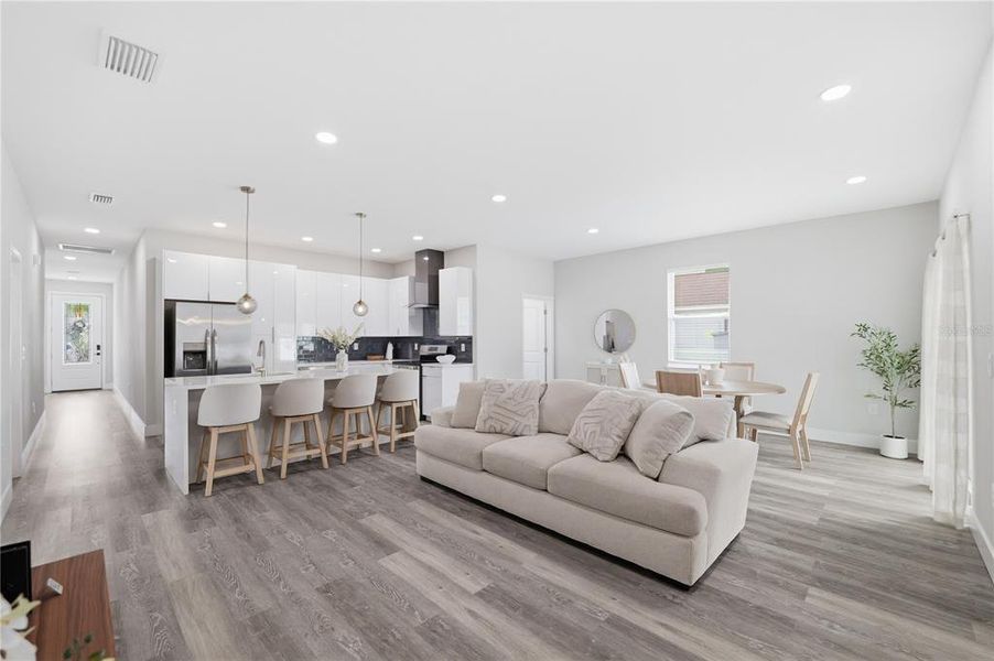 Furnished interior view inside a new home in , Tampa (Image 39).