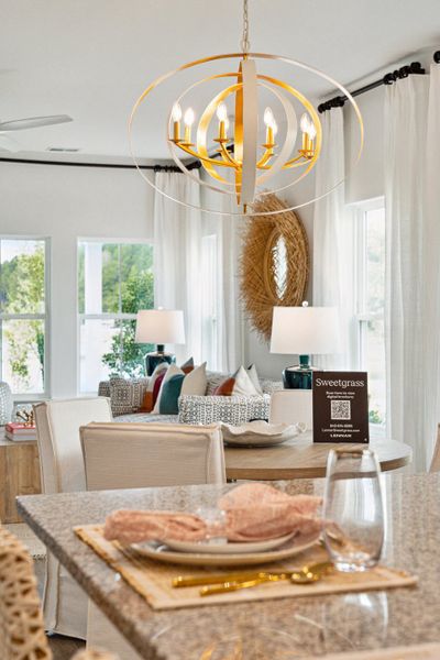 Furnished interior view inside a new home in Sweetgrass at Summers Corner: Carolina Collection, Summerville (Image 13). Furnished interior view inside a new home in Sweetgrass at Summers Corner: Carolina Collection, Summerville (Image 13).