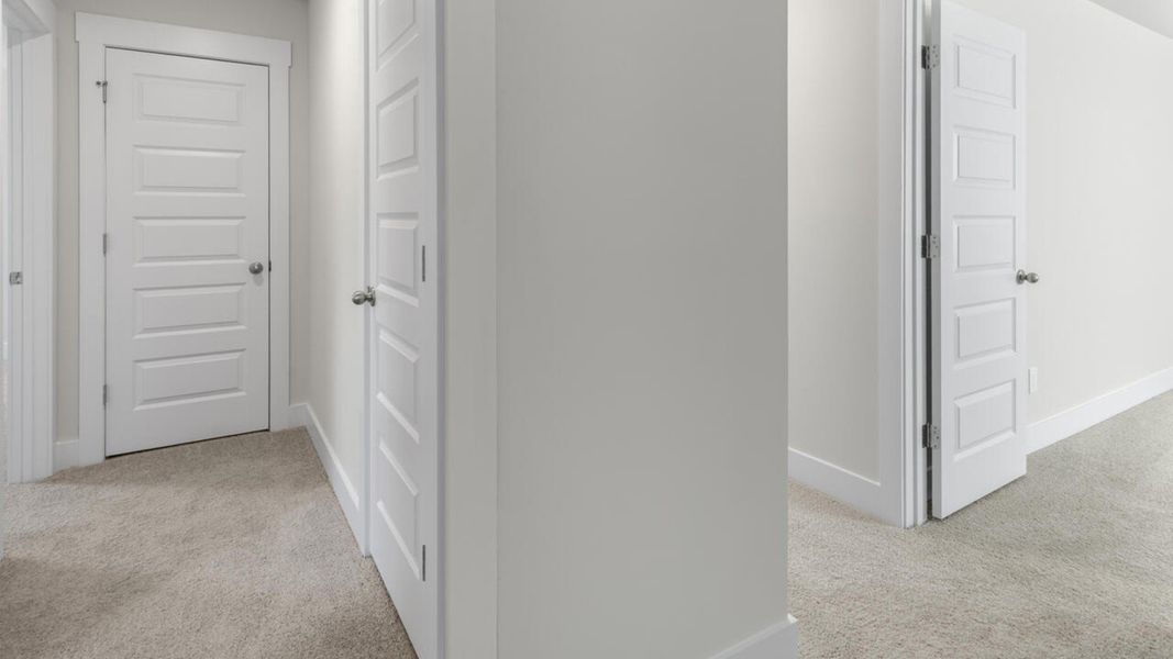 Representative unfurnished interior of a home built from the WREN by D.R. Horton in Indigo Preserve, Leland (Image 33). Representative unfurnished interior of a home built from the WREN by D.R. Horton in Indigo Preserve, Leland (Image 33).