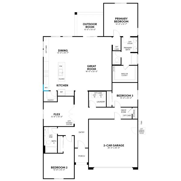 2D floor plan layout for the Lantana Phase 5a by Brookfield Residential in Highland Ridge at Alamar, Avondale, AZ (Image 16). 2D floor plan layout for the Lantana Phase 5a by Brookfield Residential in Highland Ridge at Alamar, Avondale, AZ (Image 16).