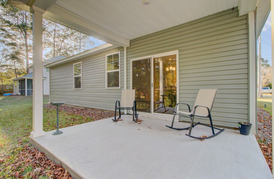 Exterior details and patio area of a home in , St. Stephen (Image 4).