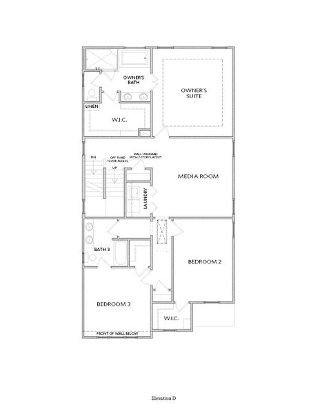 Second Floor - Elevation D Second Floor - Elevation D