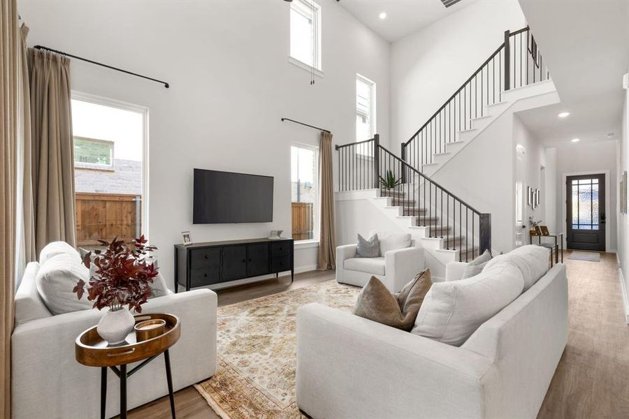 Furnished interior view inside a new home in , Frisco (Image 6). Furnished interior view inside a new home in , Frisco (Image 6).