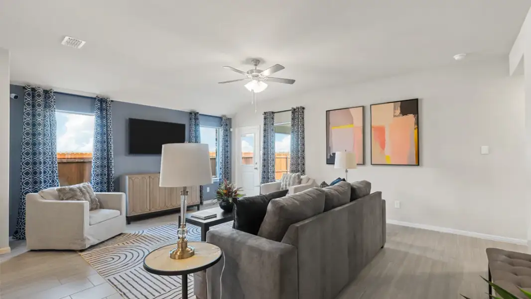 Furnished interior view inside a new home in Hadley Farms, Godley (Image 22).