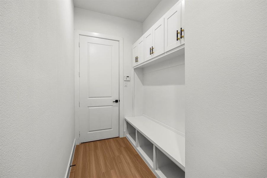 Great spot for backpacks and shoes!