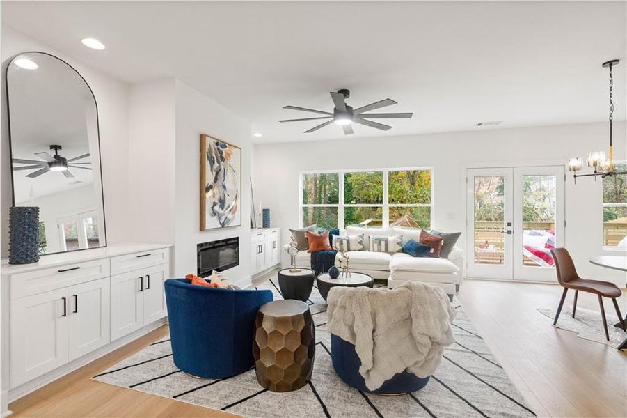 Furnished interior view inside a new home in , Atlanta (Image 51).