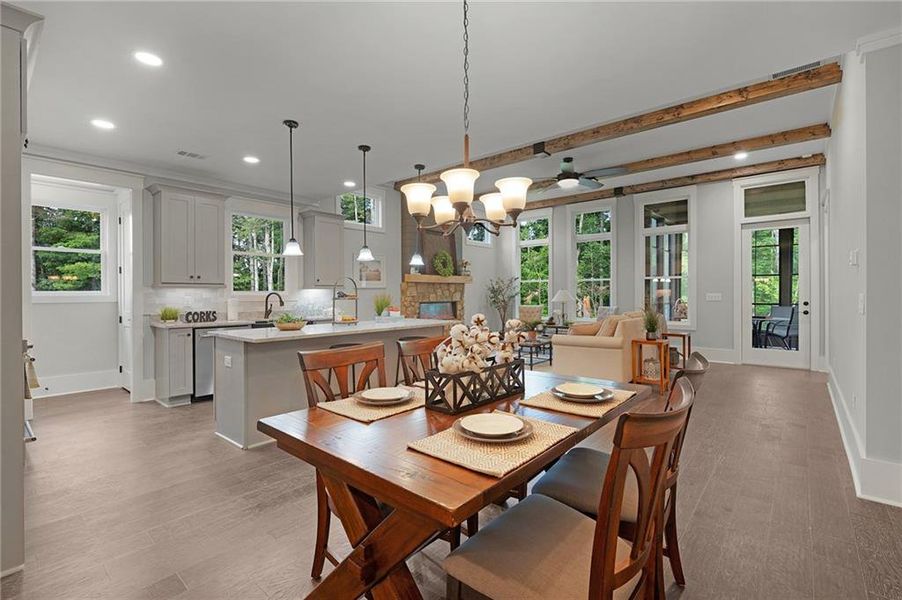 Furnished interior view inside a new home in , Jasper (Image 9).