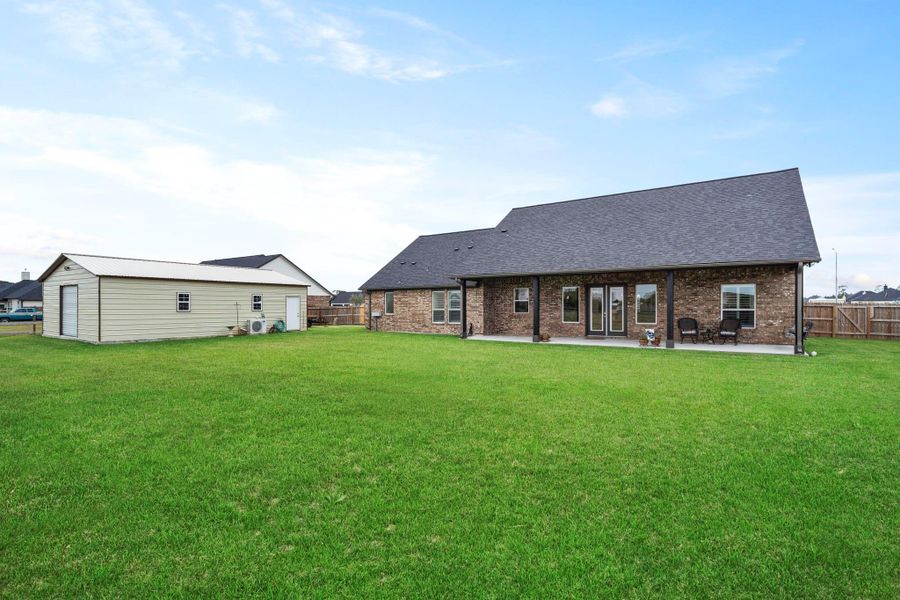Exterior details and patio area of a home in , Needville (Image 31). Exterior details and patio area of a home in , Needville (Image 31).