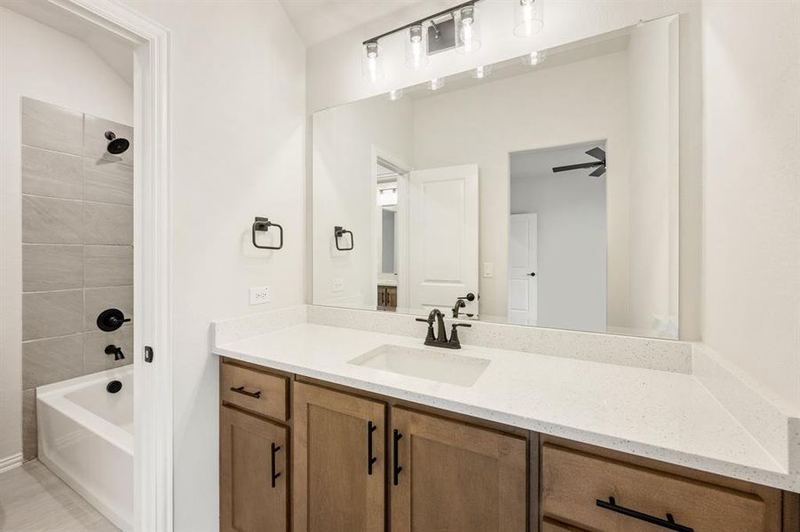 Furnished interior view inside a new home in Devonshire Classic 60-65, Forney (Image 12). Furnished interior view inside a new home in Devonshire Classic 60-65, Forney (Image 12).