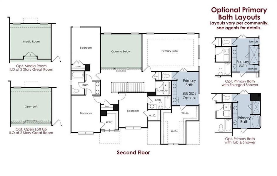 2D floor plan layout of this home in Ponderosa Farms Reserve, Gainesville, GA (Image 6).