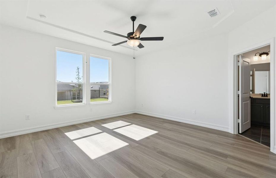 Spacious owner's suite with private bathroom
