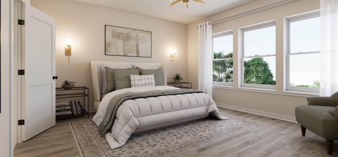 Furnished interior view inside a new home in , Charleston (Image 15).