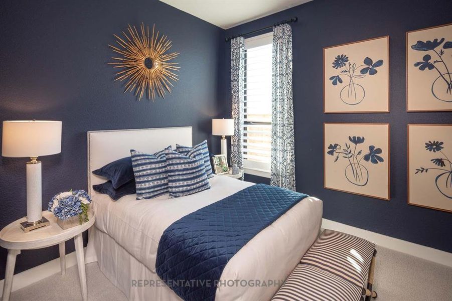 Furnished interior view inside a new home in Quail Hollow: 72ft. lots, Rockwall (Image 22).