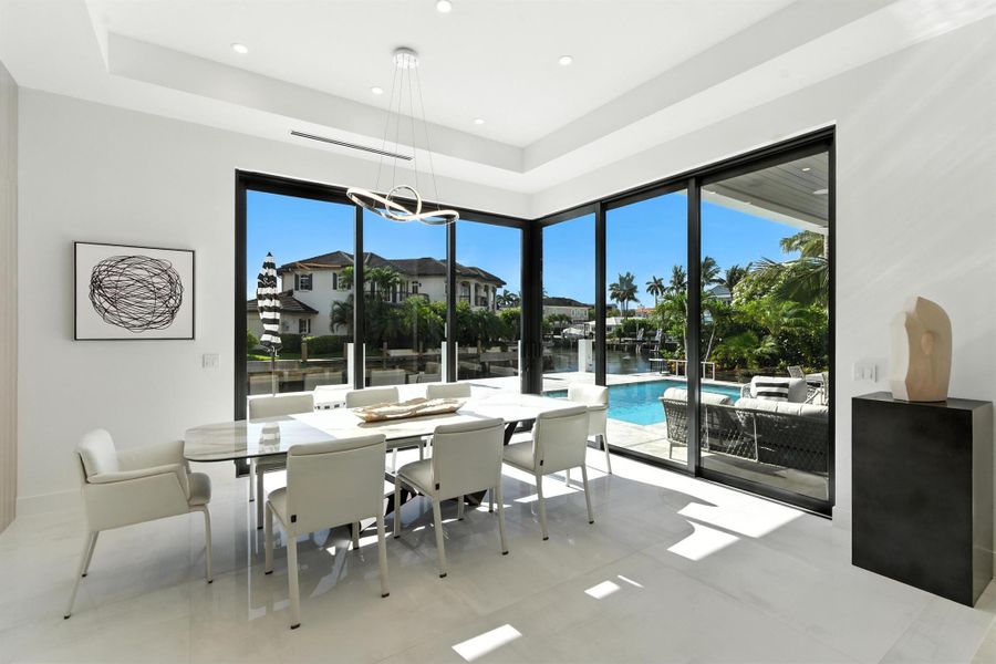 Furnished interior view inside a new home in , Boca Raton (Image 33).