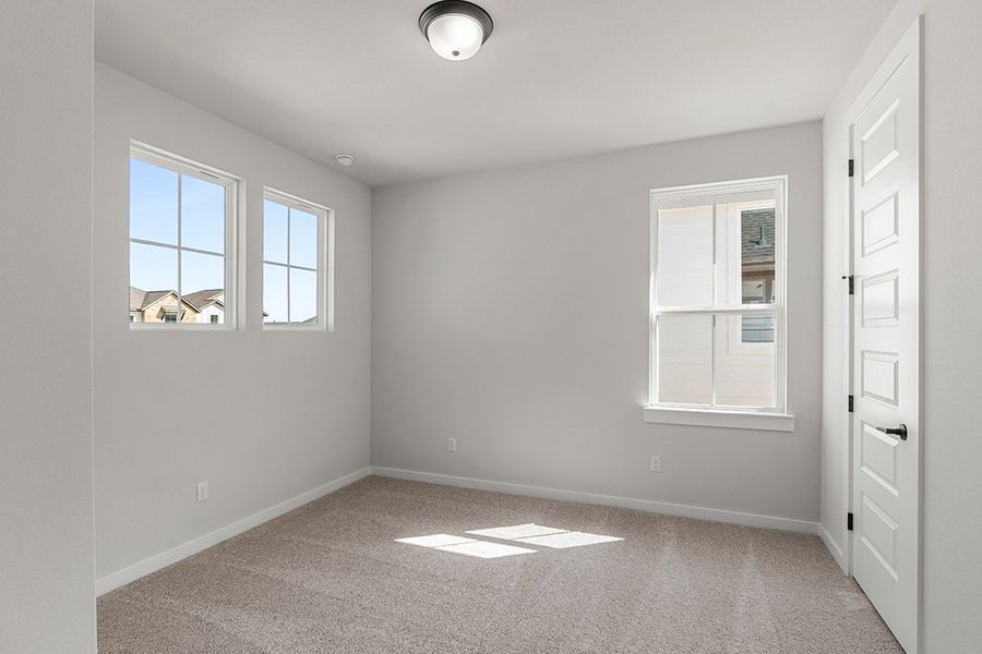 Spacious, unfurnished interior of a new home in Terrace Collection at Lariat, Liberty Hill (Image 29). Spacious, unfurnished interior of a new home in Terrace Collection at Lariat, Liberty Hill (Image 29).