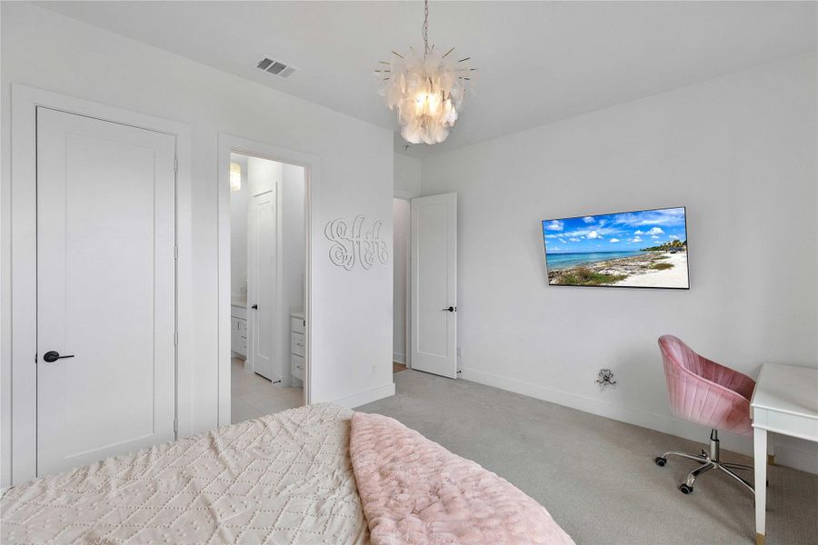 Furnished interior view inside a new home in , Spring (Image 45).