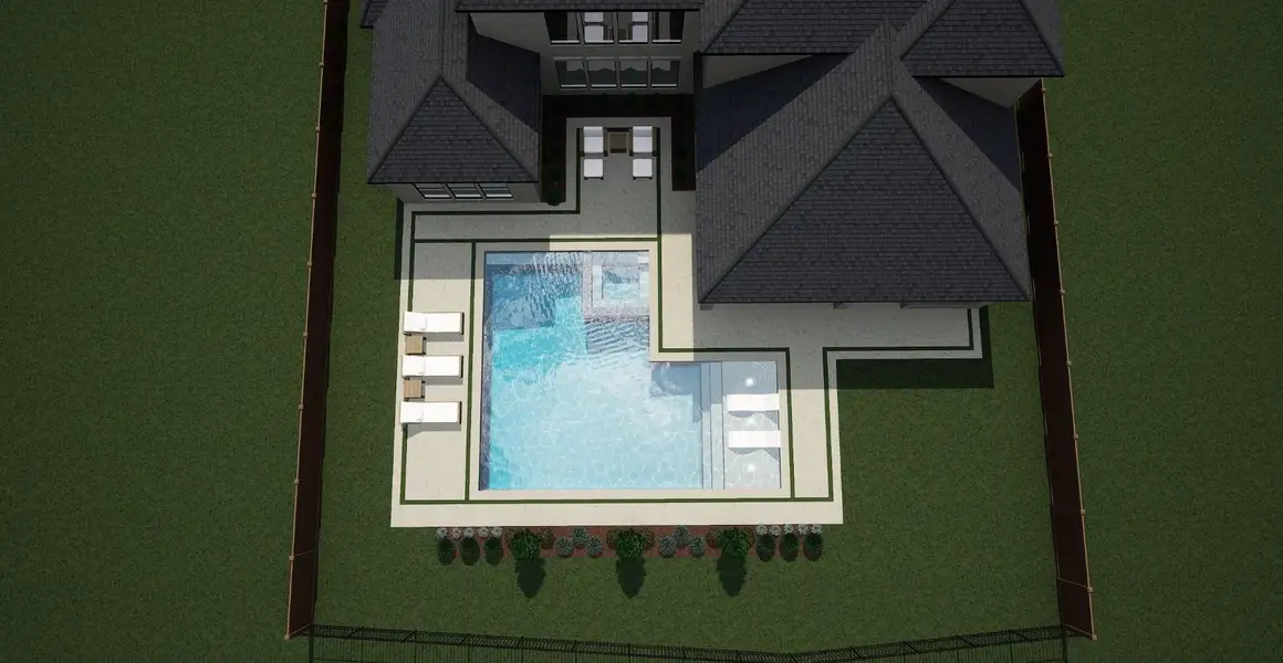 Pool shown is for illustrative purposes only and is not included in the sales price.