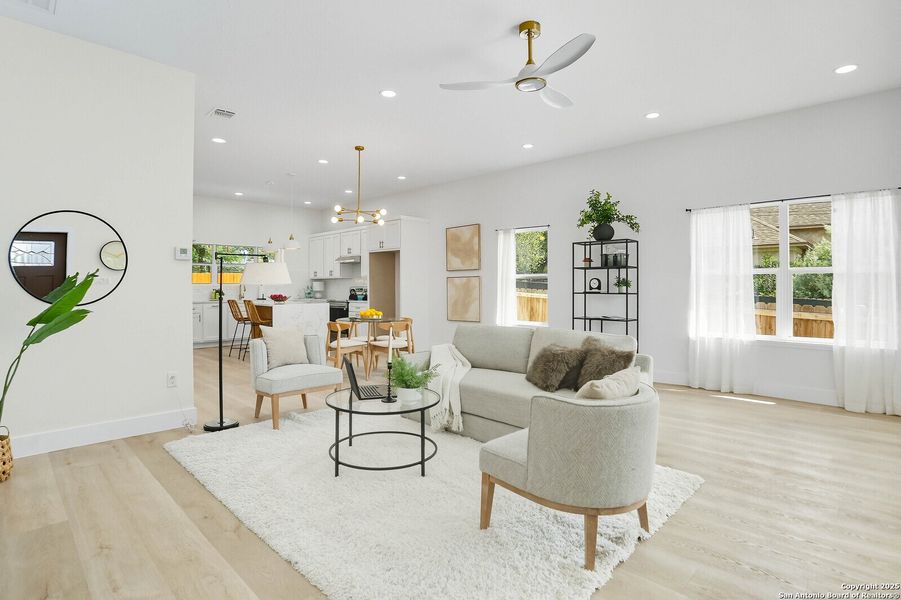 Furnished interior view inside a new home in , San Antonio (Image 15).