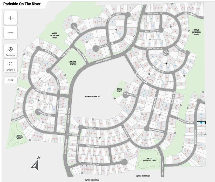 Parkside on the River Site Map