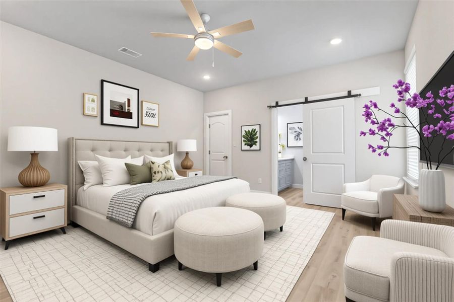 Anither view (virtually staged) --primary bedroom.