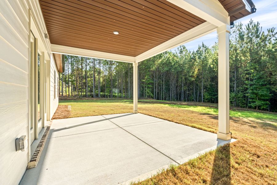 Exterior details and patio area of a home in Mitchell Farms, LaGrange (Image 3). Exterior details and patio area of a home in Mitchell Farms, LaGrange (Image 3).