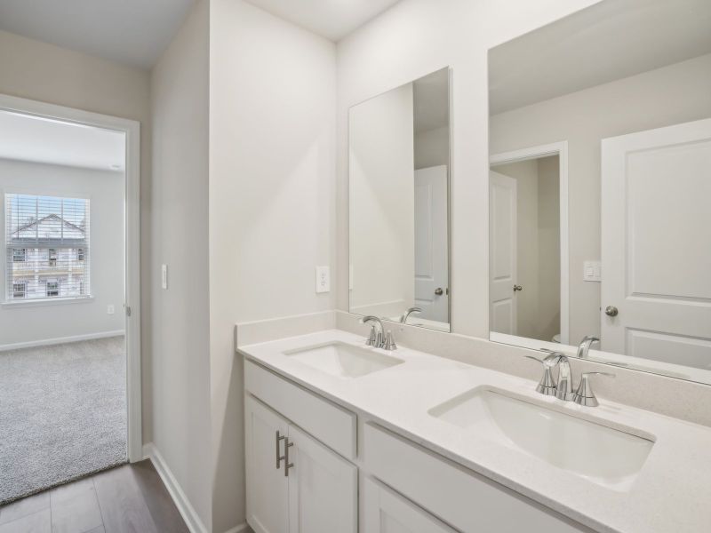 Furnished interior view inside a new home in Marshburn Landing - Bungalow Series, Wendell (Image 12). Furnished interior view inside a new home in Marshburn Landing - Bungalow Series, Wendell (Image 12).