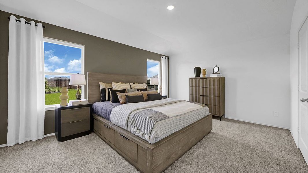 Furnished interior view inside a new home in Tamarron, Fulshear (Image 15).