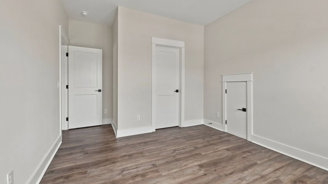 Upstairs bedroom with closet space.