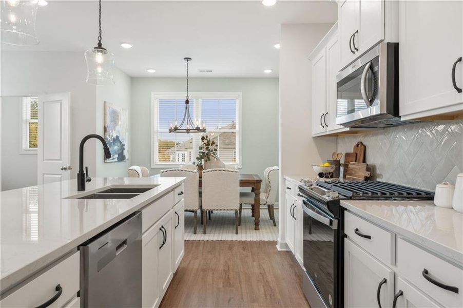 Furnished interior view inside a new home in East Park Village, Kennesaw (Image 9).