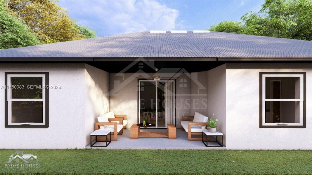 Exterior details and patio area of a home in , Lehigh Acres (Image 3).