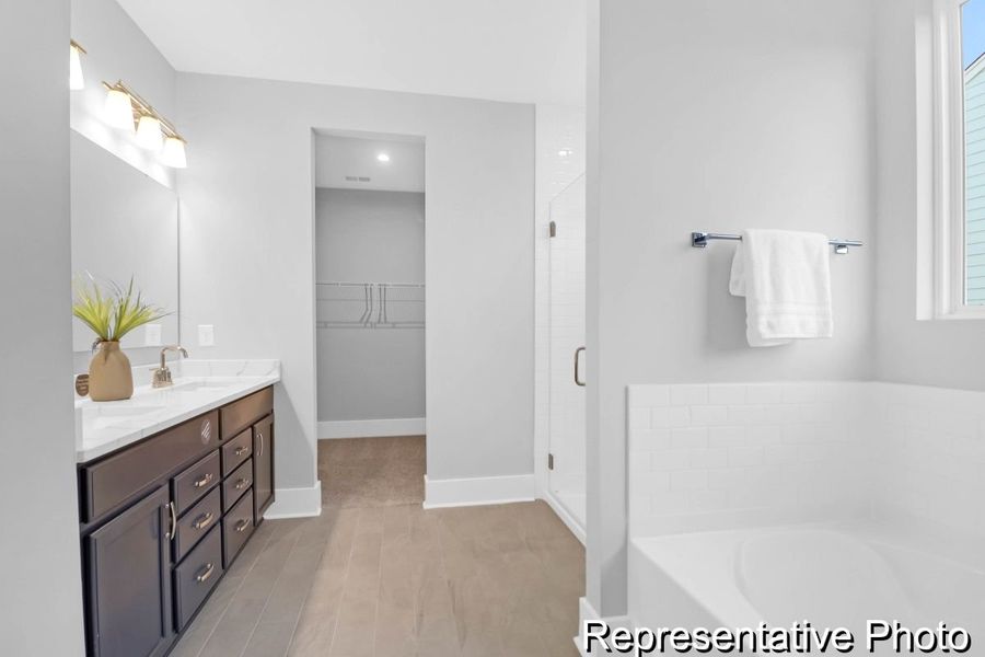 Furnished interior view inside a new home in Homecoming, Ravenel (Image 26).