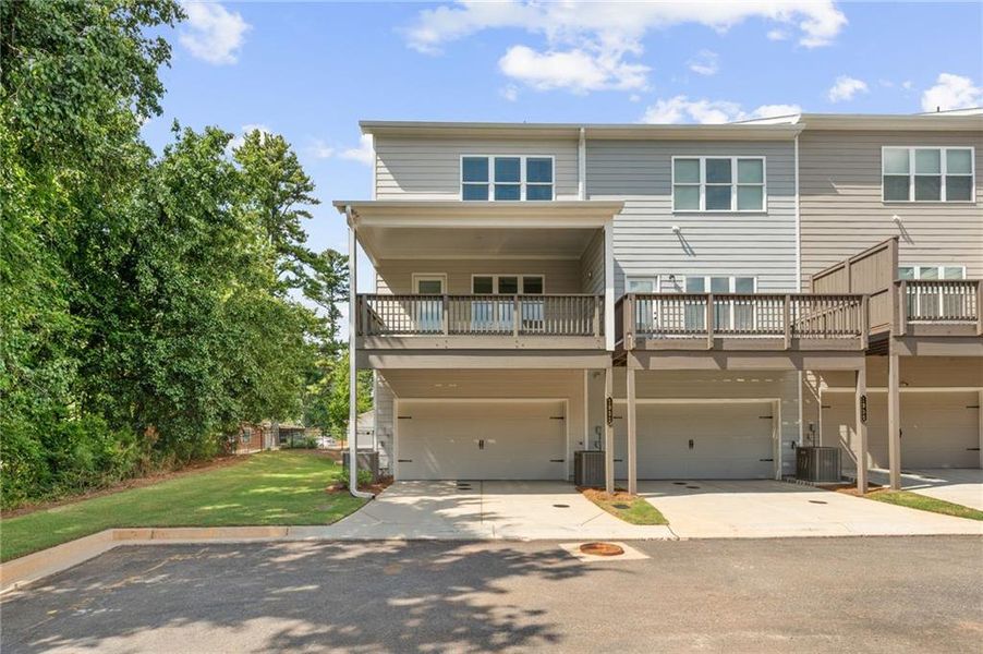 Exterior details and patio area of a home in East Park Village, Kennesaw (Image 21). Exterior details and patio area of a home in East Park Village, Kennesaw (Image 21).