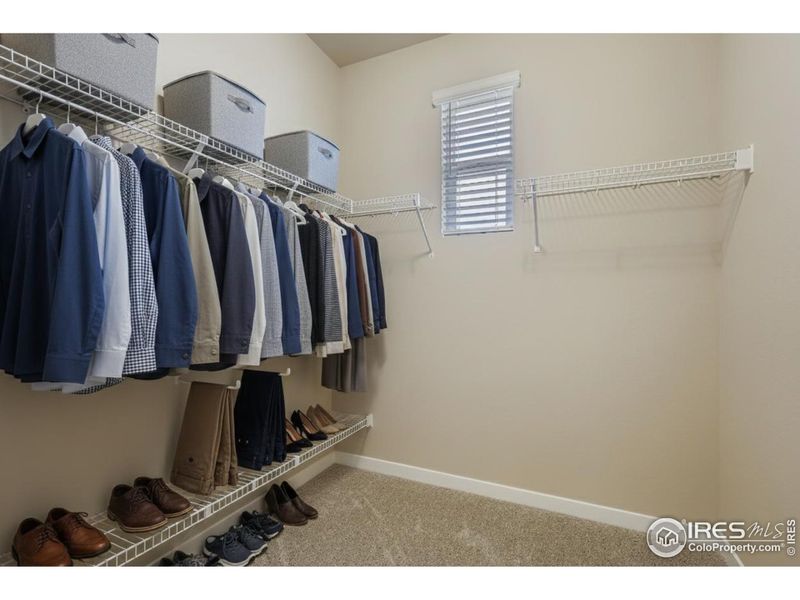 Primary walk-in closet