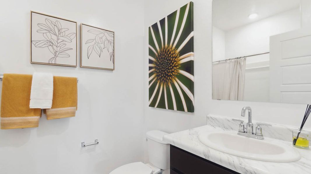 Furnished interior view inside a new home in Sorrento, Maricopa (Image 17). Furnished interior view inside a new home in Sorrento, Maricopa (Image 17).