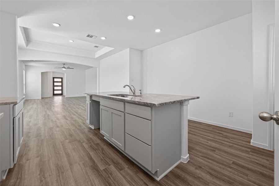 Furnished interior view inside a new home in Enclave at Willis, Willis (Image 11).