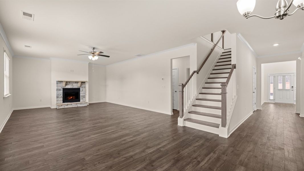 Spacious, unfurnished interior of a new home in The Gates at Pates Creek, Hampton (Image 20).