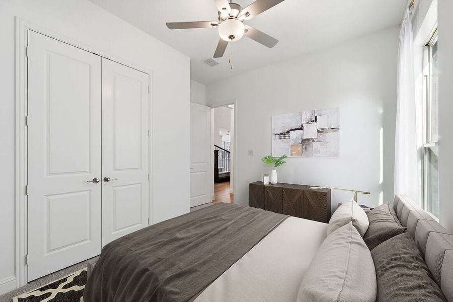 Representative furnished interior of a home built from the Rhone by Taylor Morrison in The Ranch at Uptown Celina 55s, Celina (Image 12).