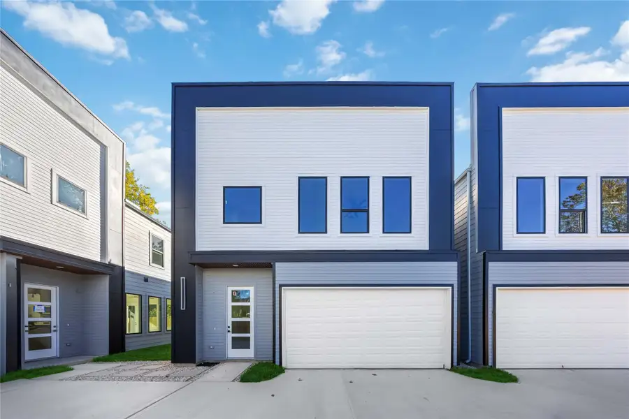 Front exterior of a new home in , Houston, TX, highlighting curb appeal (Image 1).
