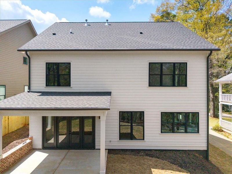 Exterior details and patio area of a home in , Atlanta (Image 32).