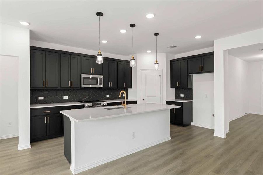 Furnished interior view inside a new home in Monticello Park, Princeton (Image 11). Furnished interior view inside a new home in Monticello Park, Princeton (Image 11).