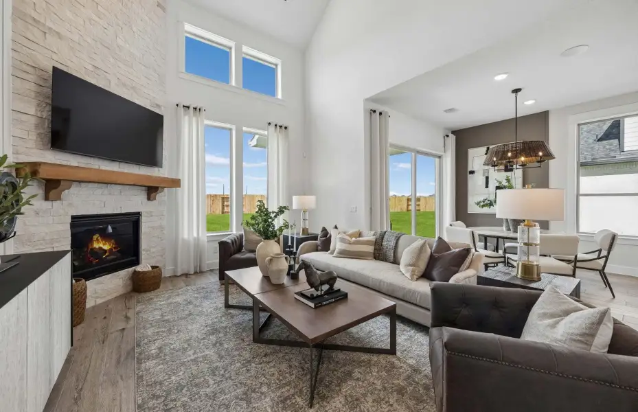 Representative furnished interior of a home built from the Hillsboro by Pulte Homes in Spring Branch Preserve, Montgomery (Image 9).
