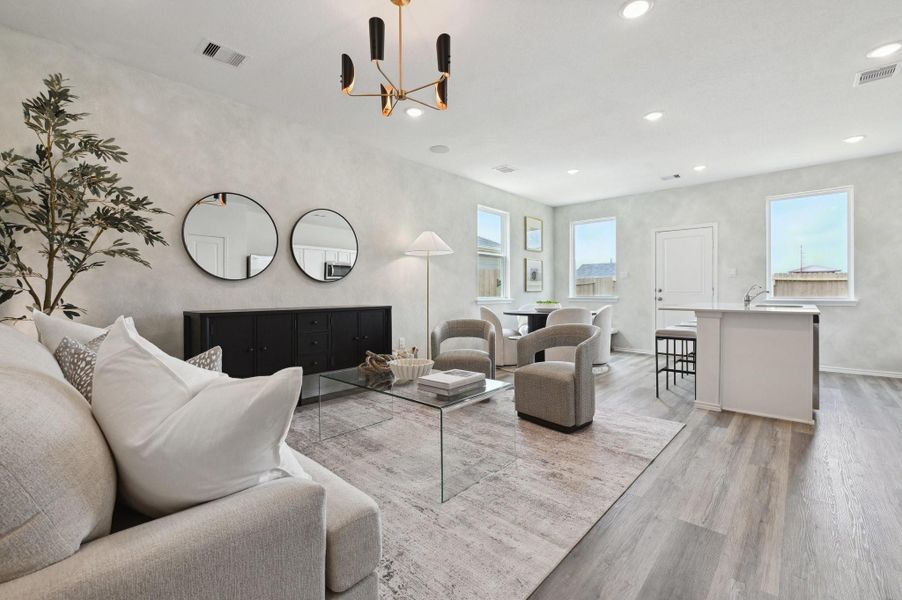Furnished interior view inside a new home in Legacy Park, Houston (Image 22).