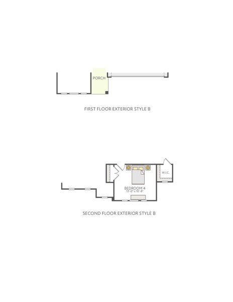 2D floor plan layout of this home in Heritage, Dripping Springs, TX (Image 5).