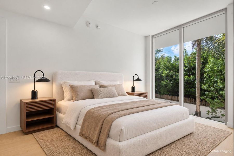 Furnished interior view inside a new home in , Miami (Image 7).