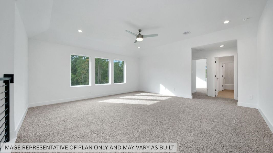 Representative unfurnished interior of a home built from the H60F by D.R. Horton in Butlers Bend Estates, Pinehurst (Image 38).