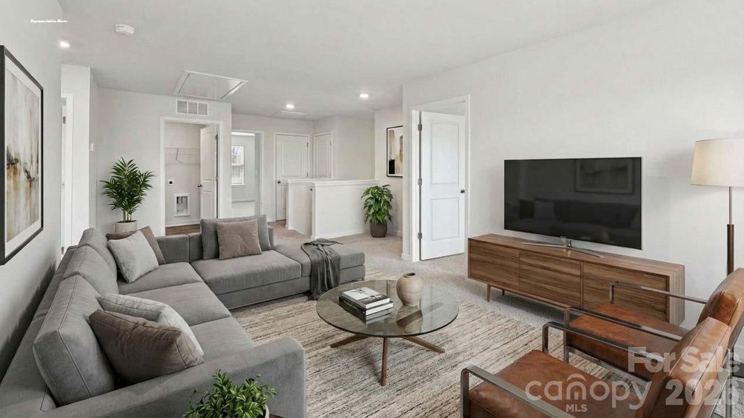 Furnished interior view inside a new home in Cardinal Creek, Charlotte (Image 13).