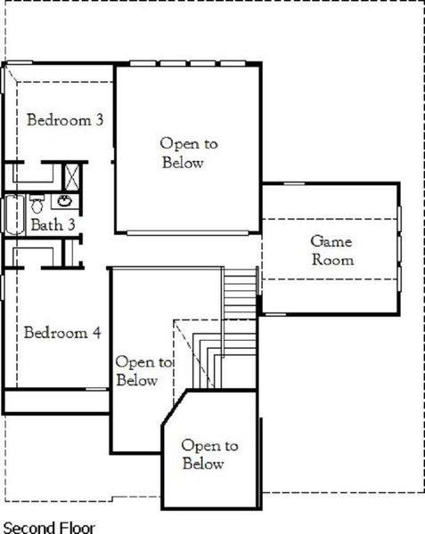 2nd Floor Diagram- Representative Photo