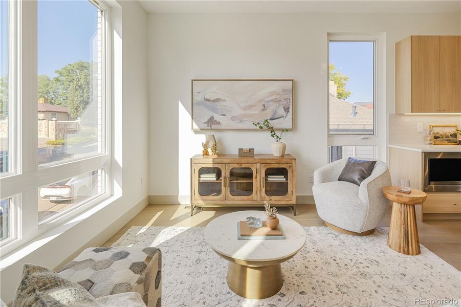 Furnished interior view inside a new home in , Denver (Image 8).