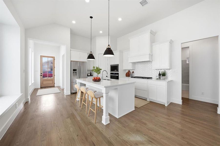 Furnished interior view inside a new home in Cottages of Celina, Celina (Image 13).
